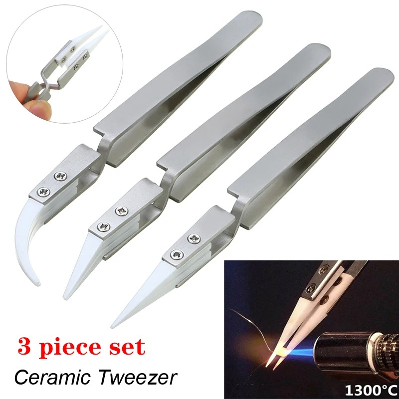 Electronics Repair Tools And Equipment - Straight Tip Anti Static Reverse Ceramic