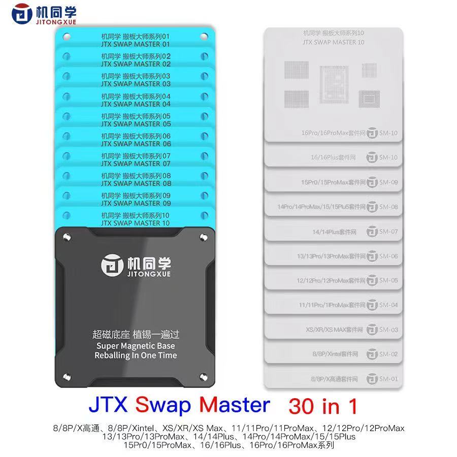 Electronics Repair Master - JTX Swap Master Platform Stencil Set