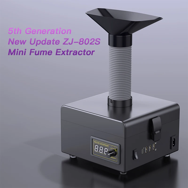 Electronics Repair Company - ZJ-802S New Fume Extractor Desktop Soldering
