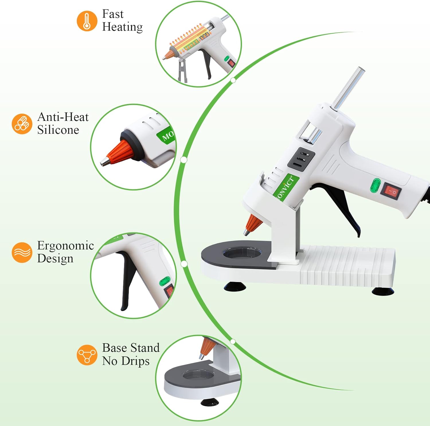 40W Mini Hot Glue Gun Kit with - Electronics Repair School 评论和价格
