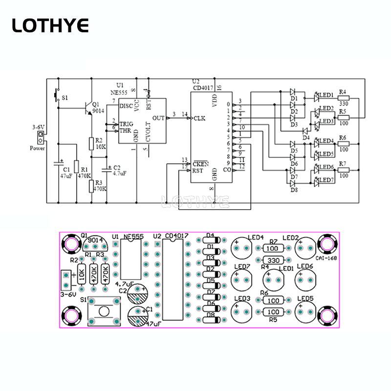 DIY Dice Production Kit Led We - Electronics Repair School 评论和价格
