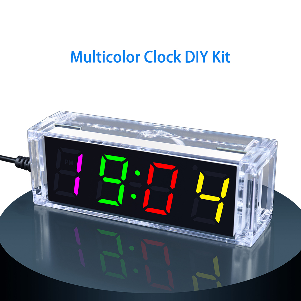 Multicolor Digital Clock Produ - Electronics Repair School 评论和价格