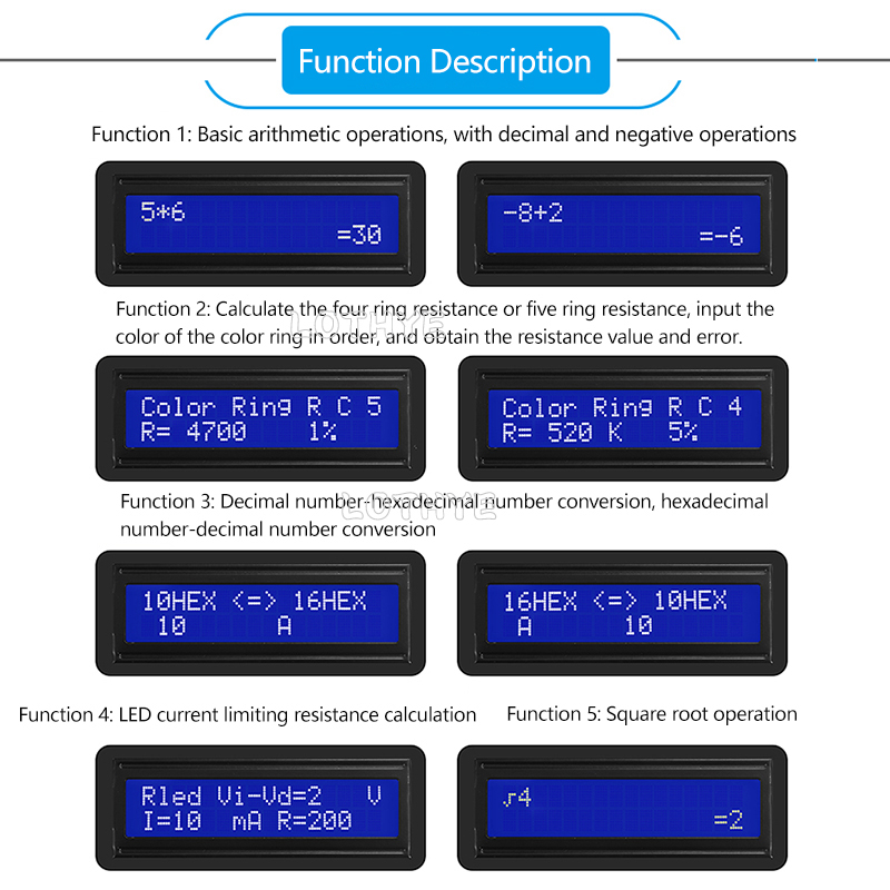 Mini Calculator DIY Electronic - Electronics Repair School 评论和价格