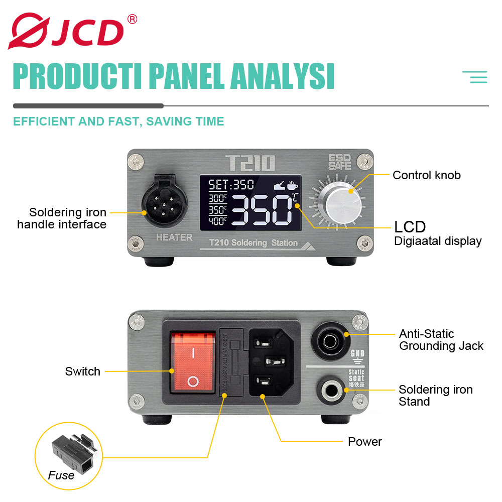 JCD T210 Smart Soldering Stati - Electronics Repair Tools And Equipment 评论和价格