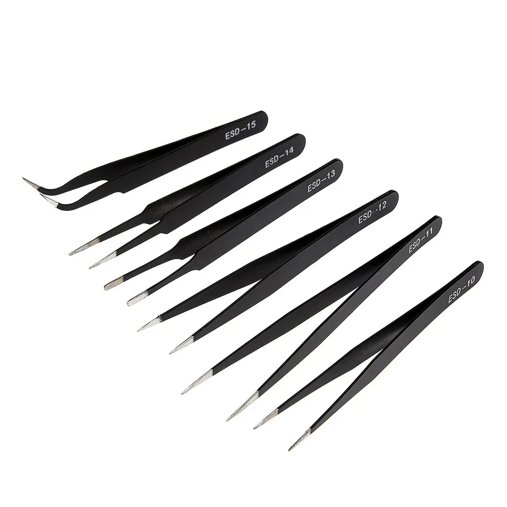 6PCS Precision Tweezers Set ES - Electronics Repair Tools And Equipment 评论和价格